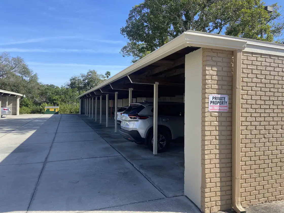Carport soffit installation